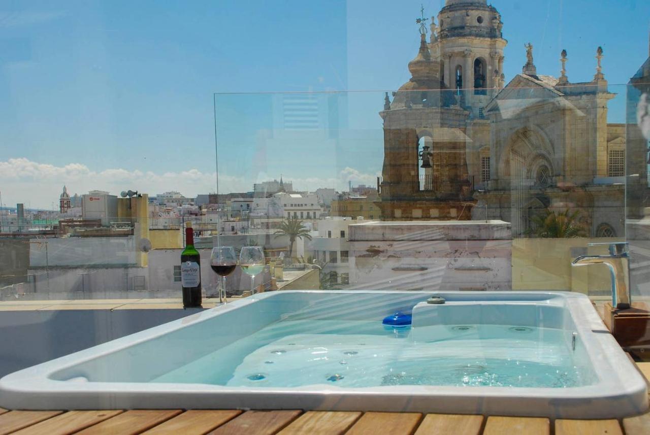加的斯***** Attic With Impressive Views And Jacuzzi公寓 外观 照片