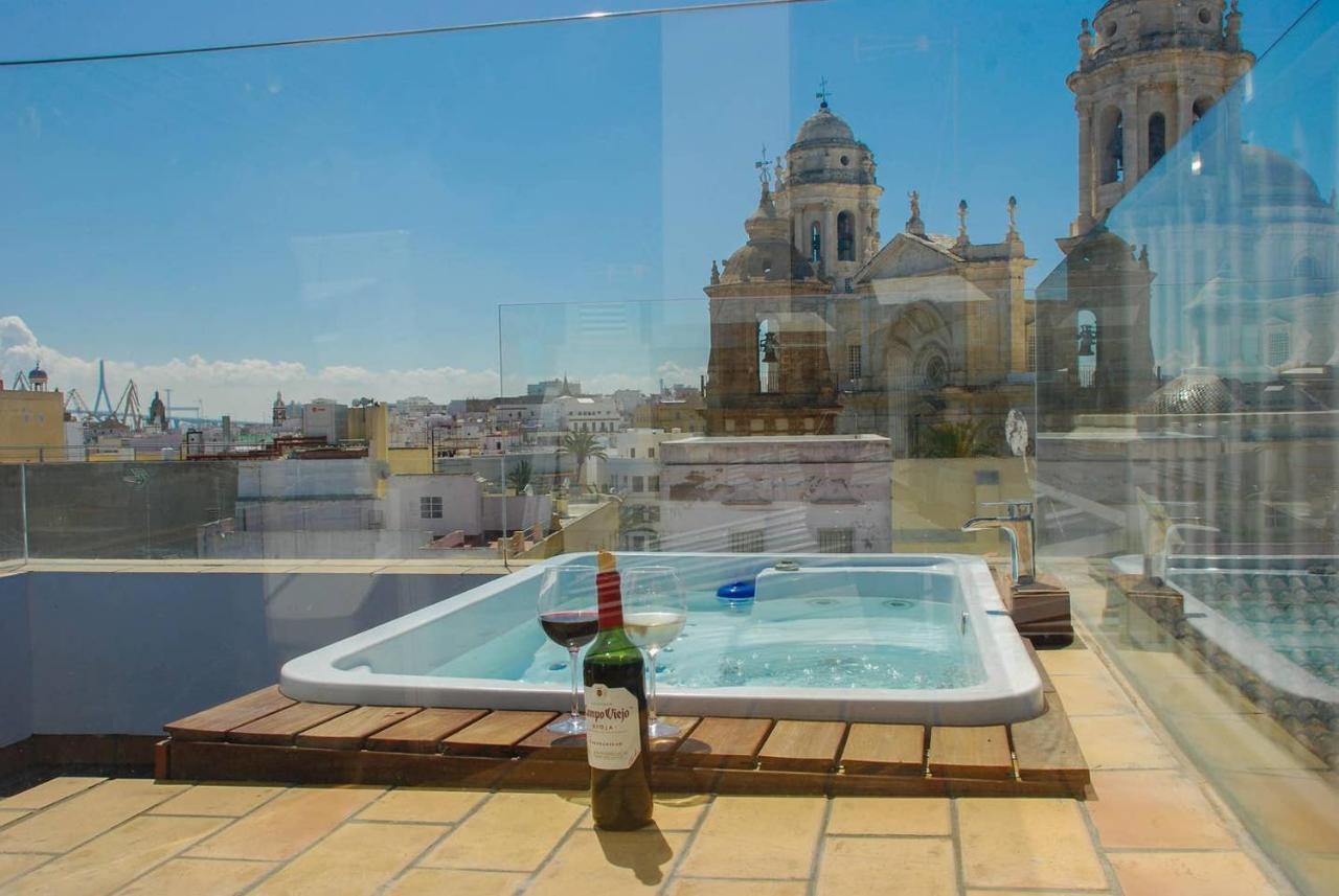 加的斯***** Attic With Impressive Views And Jacuzzi公寓 外观 照片