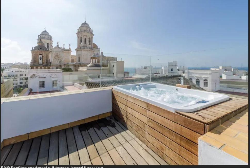加的斯***** Attic With Impressive Views And Jacuzzi公寓 外观 照片